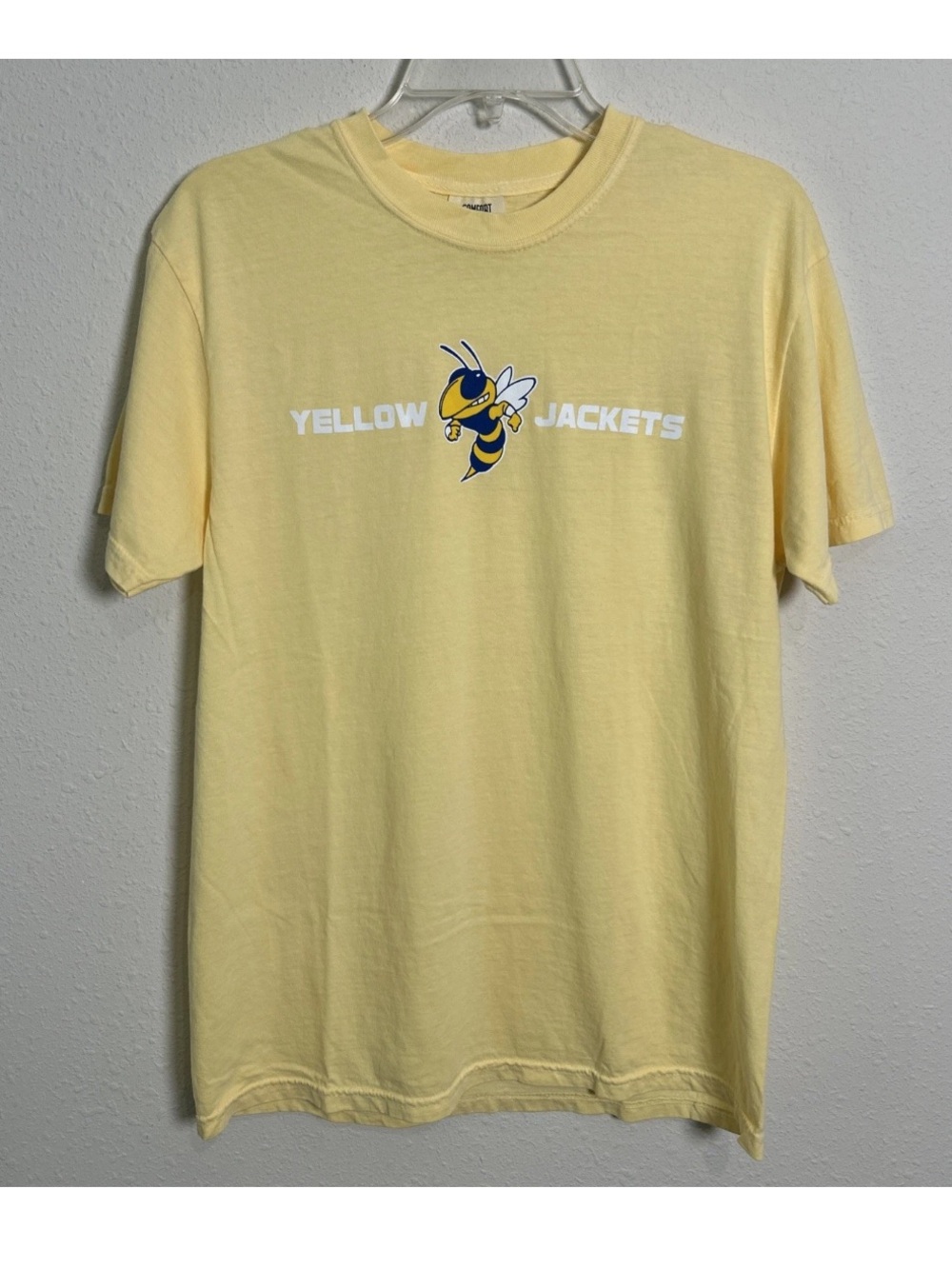 Georgia Tech Yellow Jackets Comfort Colors Cotton Yellow T-Shirt Men’s Medium